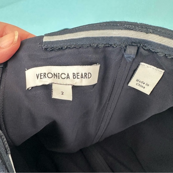 VERONICA BEARD Strapless Denim Navy Bustier Top SZ US 2 - Picture 8 of 8